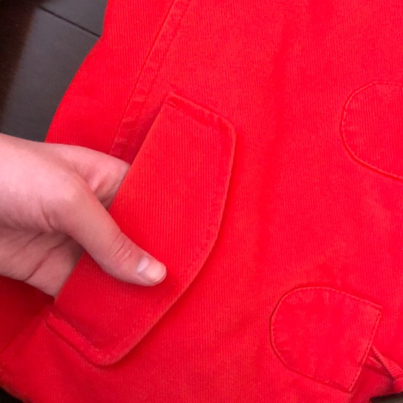 Banana Republic Corduroy Red Toggle Coat - Picture 5 of 13